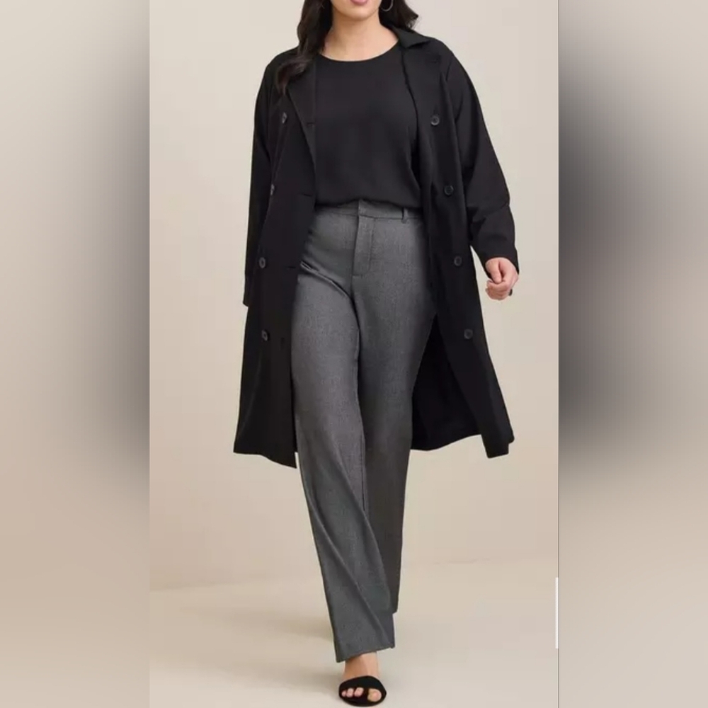 NWT 5X Torrid Black Georgette Blouson Sheer Long Sleeve Blouse